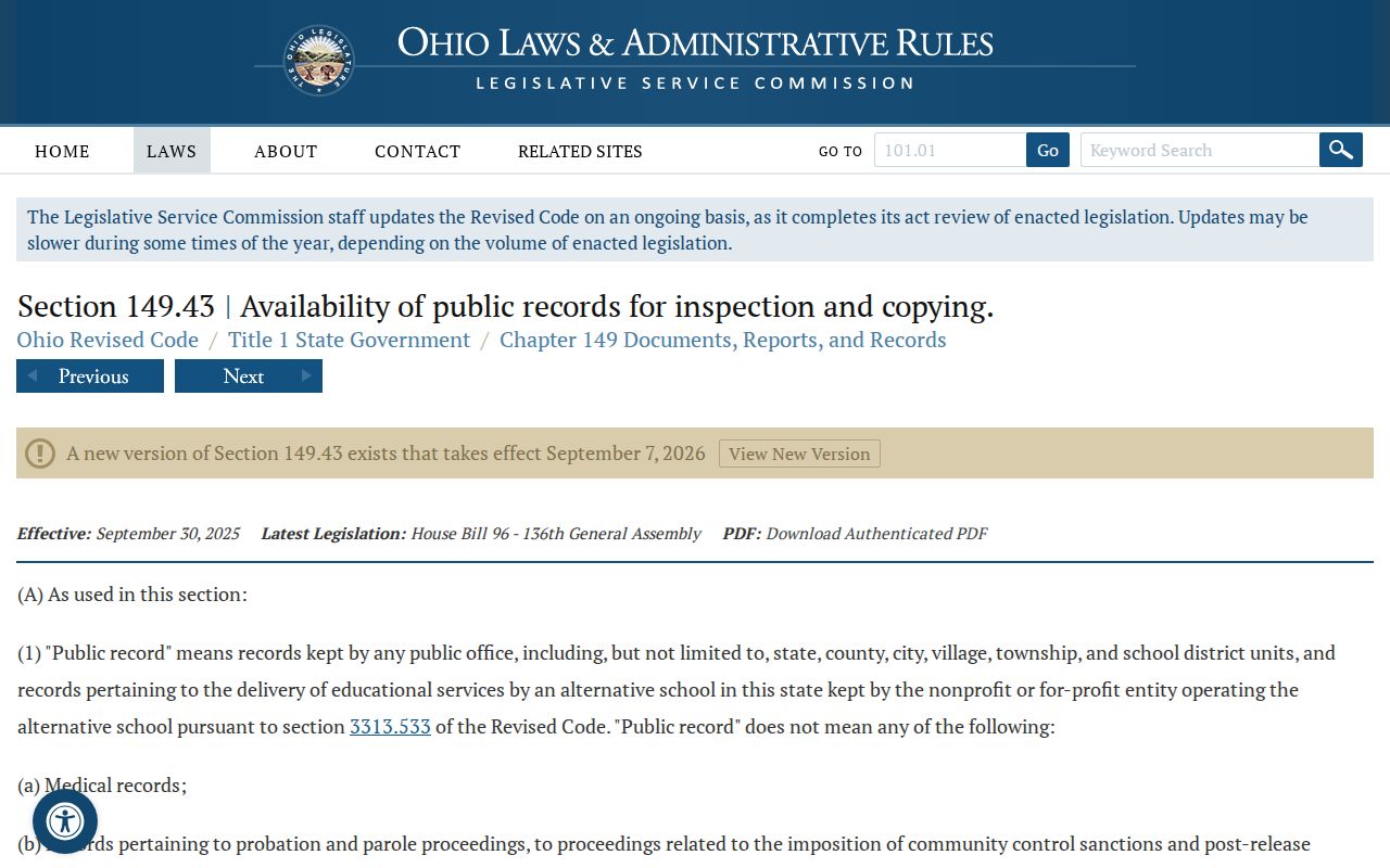 Maple Heights resident records Ohio public records act source