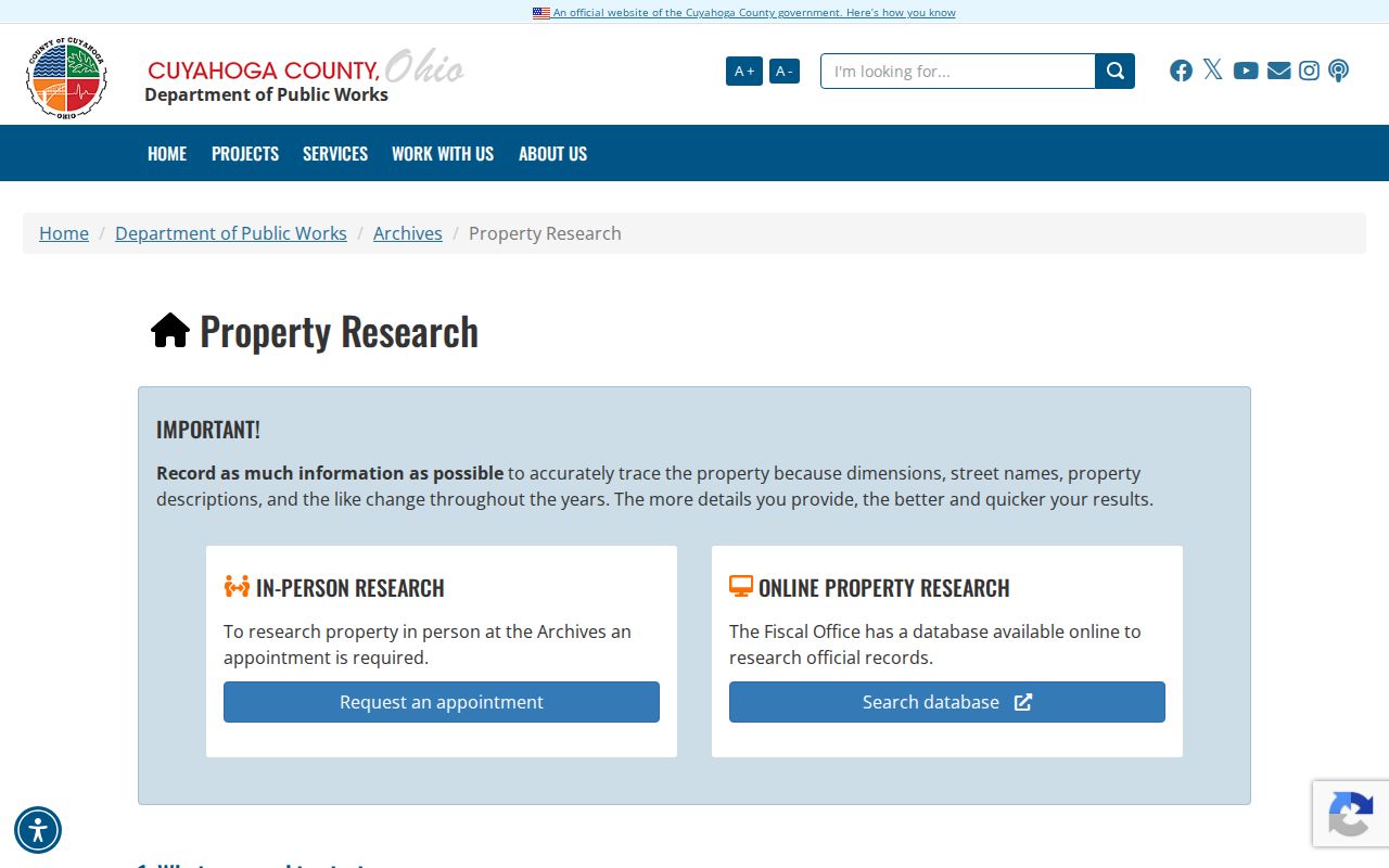 Maple Heights street directory Archives research guide